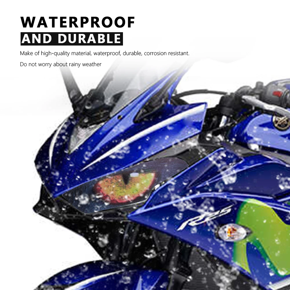 Scheinwerfer aufkleber wasserdichte motorrad aufkleber pvc aufkleber für yamaha yzf r3 r25 yzfr3 yzfr25 2015 2016 2017 2018 zubehör