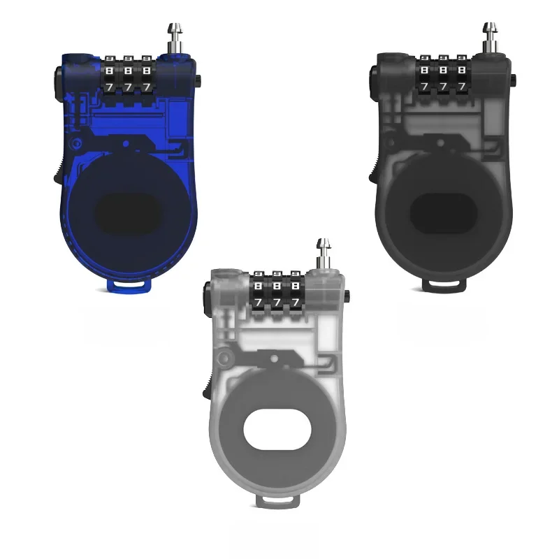 AliExpress NONE Retractable Cable Lock, Security Password Lock Steel Cable Luggage Lock Combination Lock 3 Digit Outdoor Waterproof Padlock