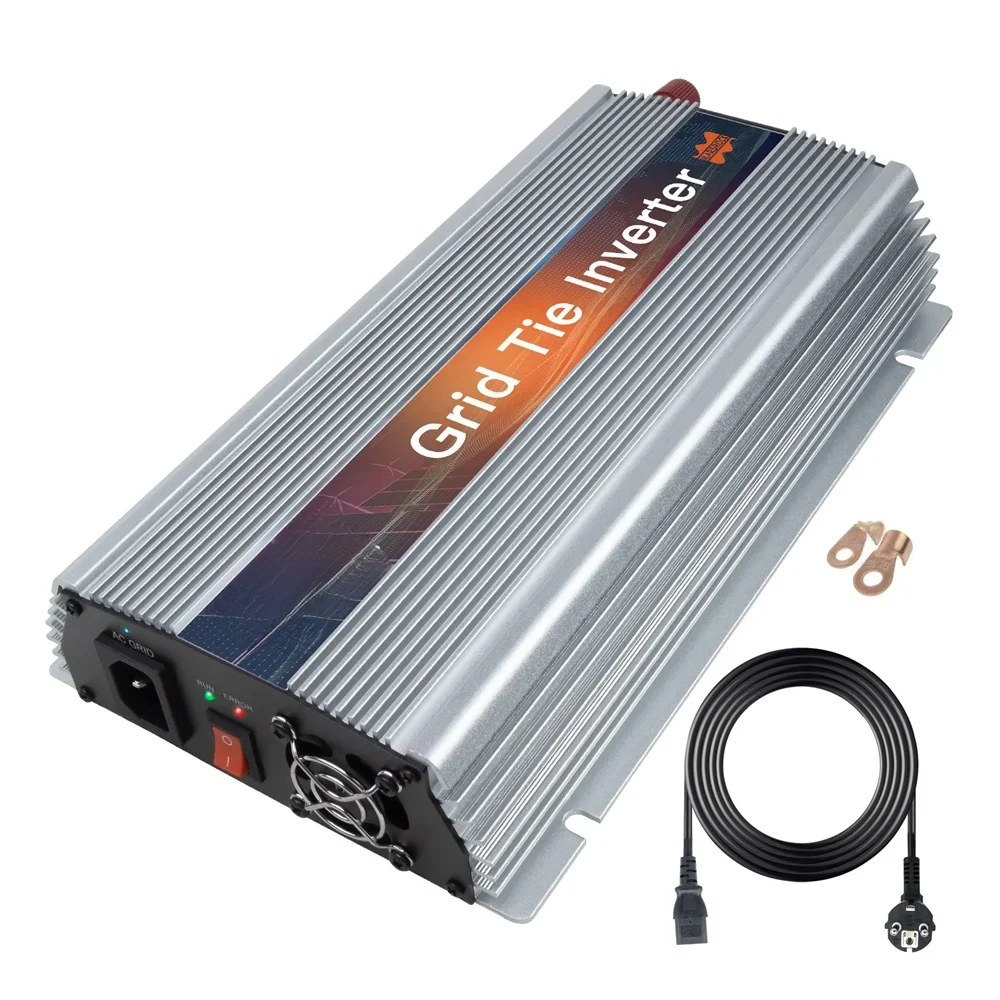 1000-1400W Grid Tie Micro-zonne-omvormer 20-50VDC naar 90-140VAC 190-260VAC MPPT zuivere sinusomvormer voor zonne-energiesysteem - afbeelding 2