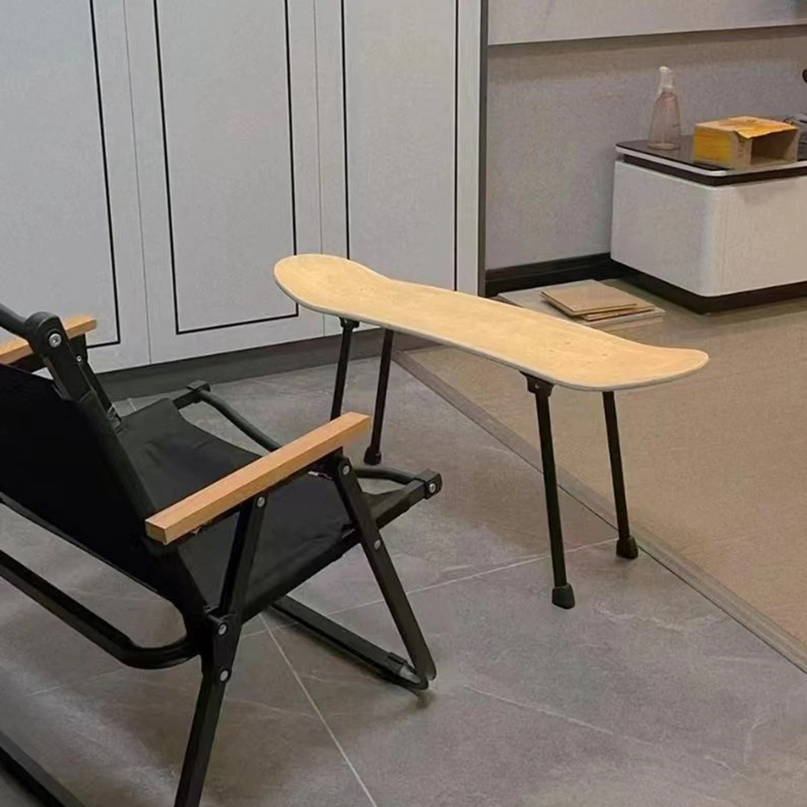 4 個折りたたみ式折りたたみテーブル脚 DIY 拡張脚ポータブルキャンプベンチコンピュータサイドテーブル交換用足