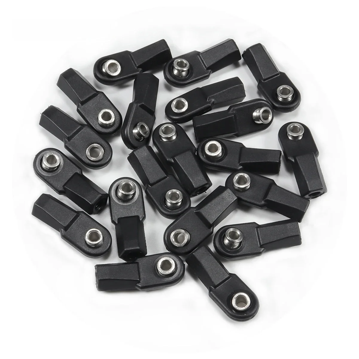 1 jeu d'extrémités de tige M4 avec boule pivotante de 7mm droite et coudée pour plates-formes 1/8 1/10 RC, maillons sur chenilles, construction SCX10 TRX4 D90 TF2 CC01