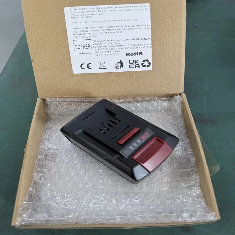 Batterie Li-ion de remplacement 18V 6.0Ah pour EINHELL EIN18C2 Power X-change PX-BAT4, batterie pour outil électrique 6000mAh, livraison rapide depuis l'entrepôt de l'UE.