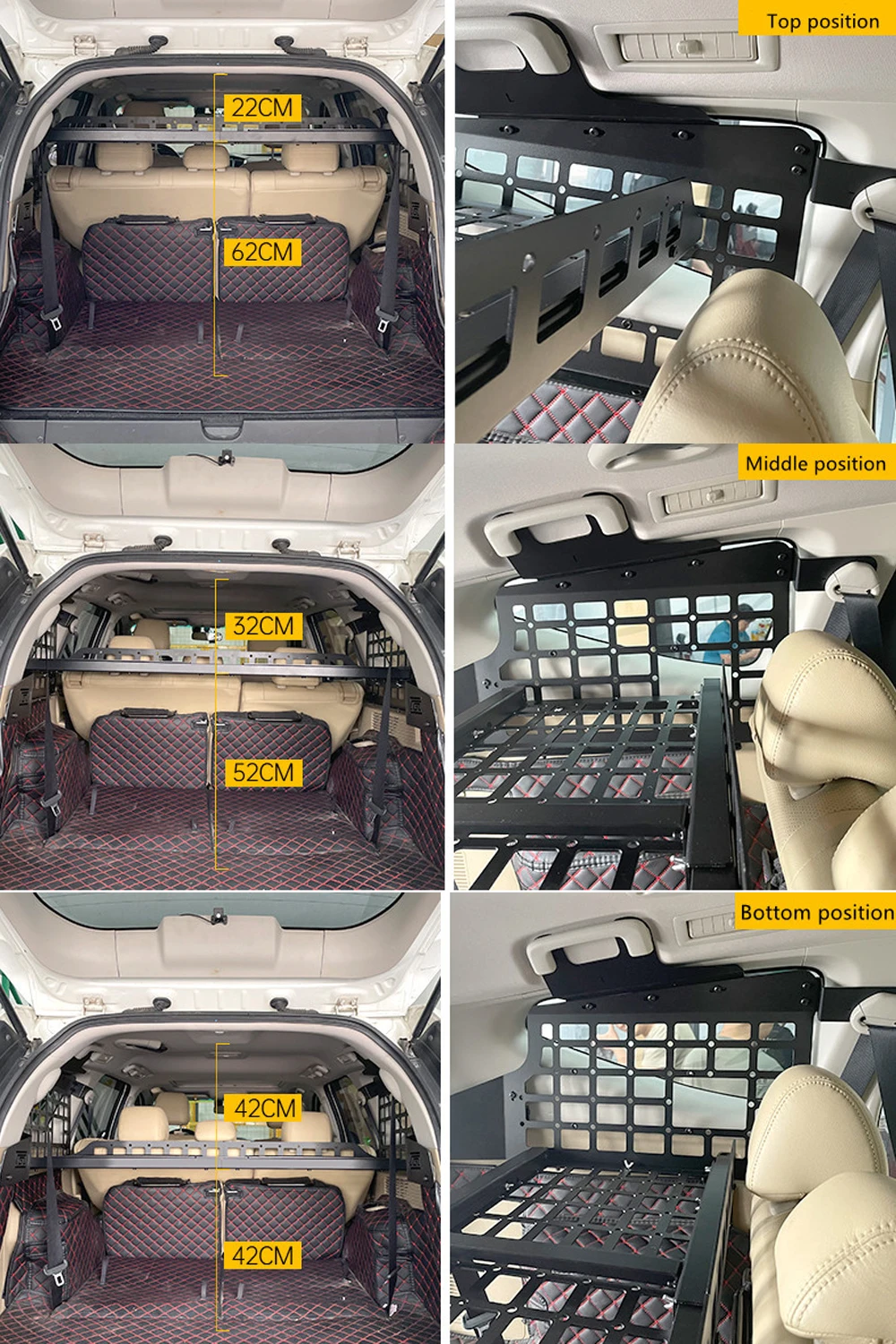 For Mitsubishi Pajero Sport Montero Shogun Sport 2019-2023 Side Window Storage Panel Rear Trunk Molle panel