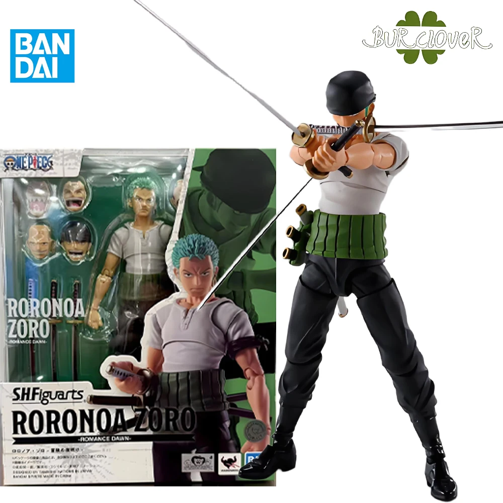 

BANDAI Original S.H.Figuarts ONE PIECE Series MONKEY.D.LUFFY RORONOA-ZORO NAMI Anime character figurines Children's toys Gifts