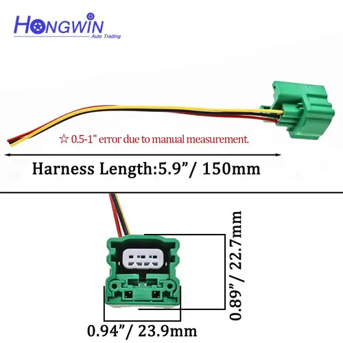 Imagen 2 del producto Conector del Sensor de posición del árbol de levas/cigüeñal de 3 pines para Infiniti y Nissan Teana 350Z Xterra Quest Pathfinder 23731-6J90B