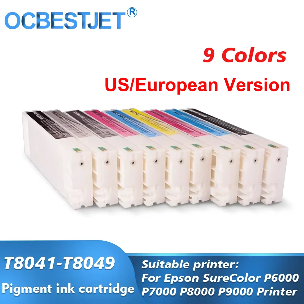 T8041-T8049  For European/US Version Compatible Ink Cartridge Filled With Ink For Epson SureColor P6000 P7000 P8000 P9000