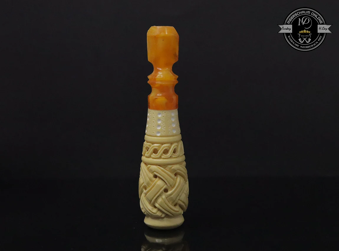 Handmade Block Meerschaum Cigarette Holder