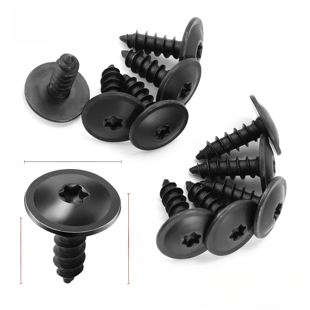 Vis autotaraudeuses de protection contre les éclaboussures de moteur de voiture, Volkswagen VW Jetta MK5 6 Golf 4 5 6 7 CC Tiguan Passat B5 Gods B7 Polo, 10 pièces