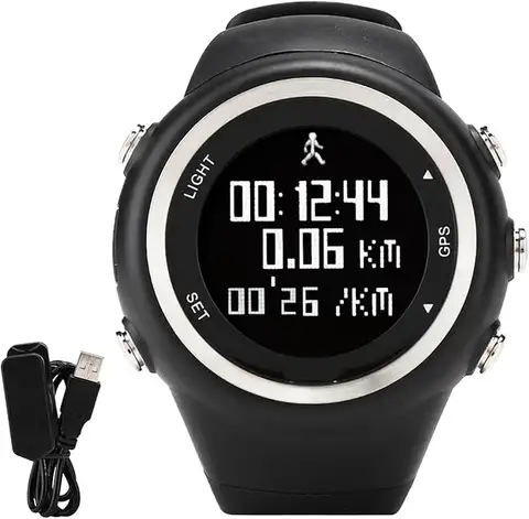 최고 브랜드 EZON T031 충전식 GPS 타이밍 시계 러닝 피트니스 스포츠 시계 칼로리 카운터 거리 페이스 50M 방수