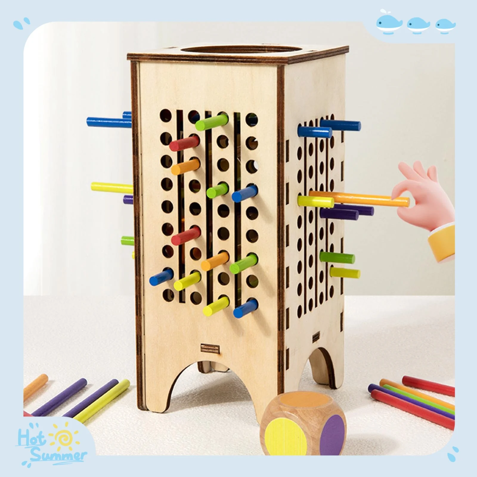 

Деревянная настольная игра, счетные палочки, игральные кости для детей дошкольного возраста, обучающая деревянная игрушка, обучающая математике, игра для раннего развития, родителей