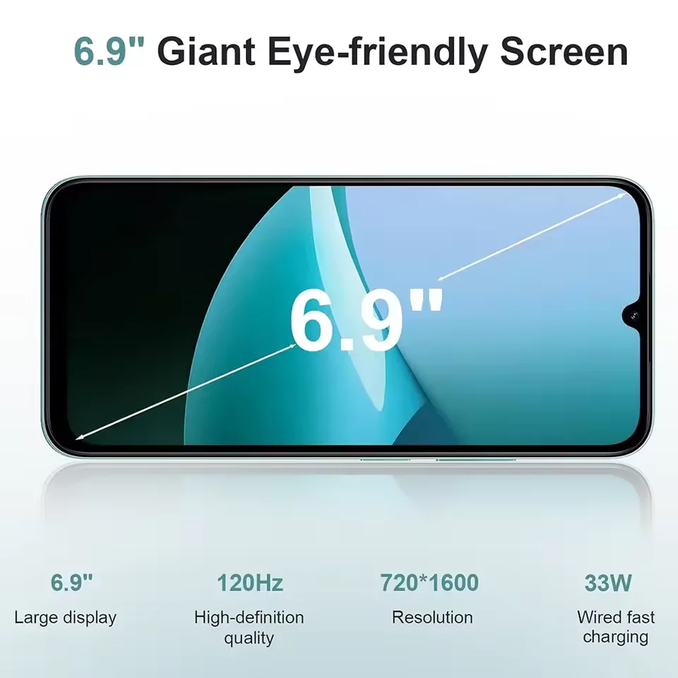 هاتف محمول Redmi 15C إصدار الاتحاد الأوروبي 50MP AI كاميرا مزدوجة MediaTek Helio G81 Ultra 6.9 "120 هرتز عرض بطارية 6000 مللي أمبير في الساعة بدون شاحن