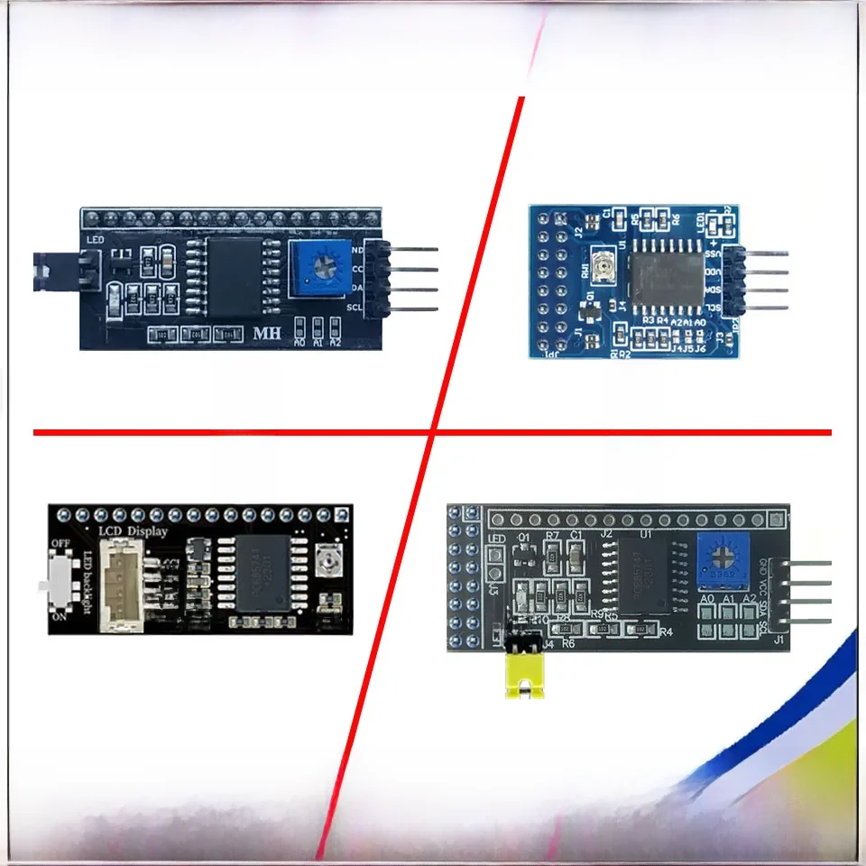 Moduł konwertera Surenoo Serial IIC I2C TWI do wyświetlaczy LCD znakowych 0802 1601 1602 2002 4002 1604 2004 dla Arduino — zdjęcie 2