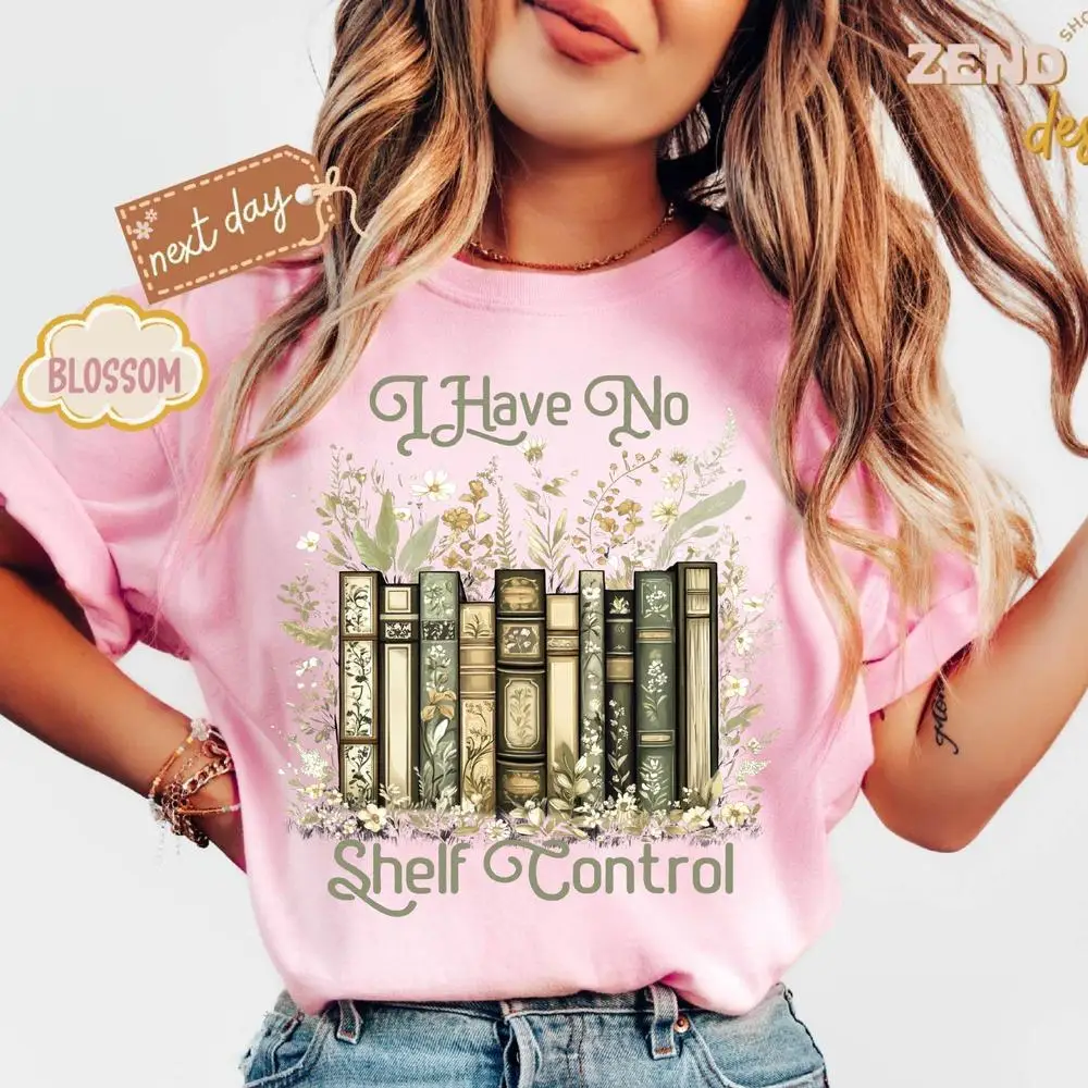 تي شيرت نسائي قطني ليس لدي قميص تحكم في الرف قميص قراءة المعلم مطبوع جرافيك تي شيرت بأكمام قصيرة قطع علوية قصيرة