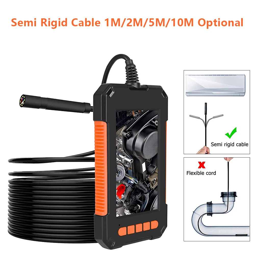 5.5/8mm 4.3in 1080P endoscopio automobilistico a doppia lente singolo per auto strumenti per dispositivi di ispezione Mobile stetoscopio fotocamera