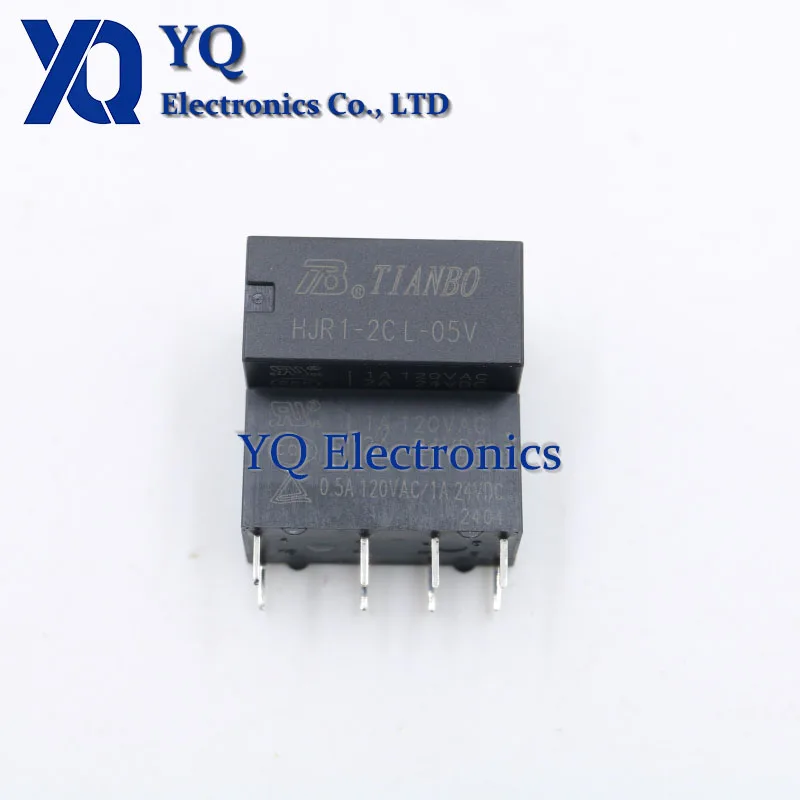 

10PCS/Lot New OriginaI HJR1-2CL-05V 09V 12V 24V 12V 24V 05V 9VDC HJR1-2C L Tianbo 8-pin double-throw double-break electronic