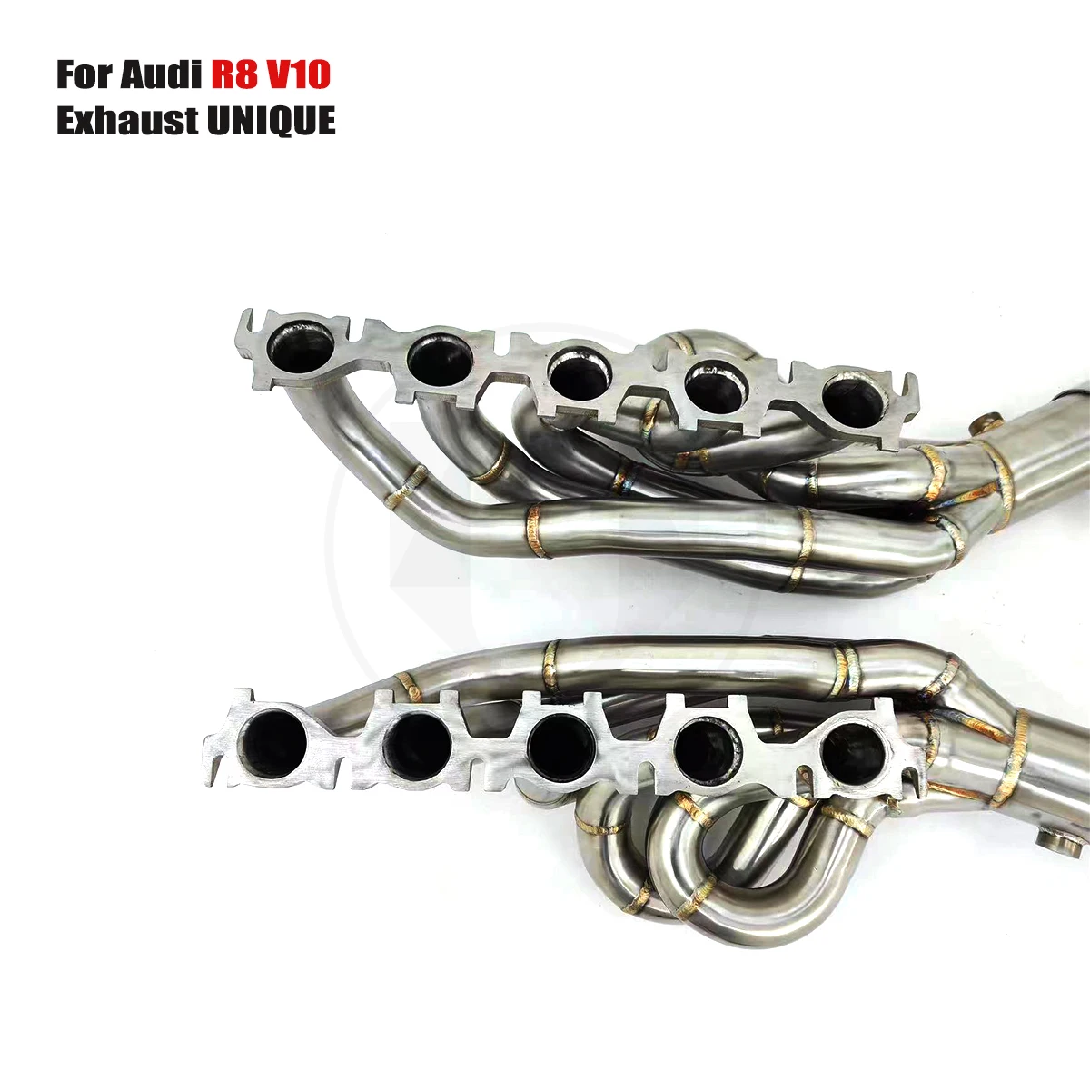 

UNIQUE manifold downpipe For 2007-2017 Audi R8 v10 5.2L Equal Length SS304 exhaust manifold With insulator