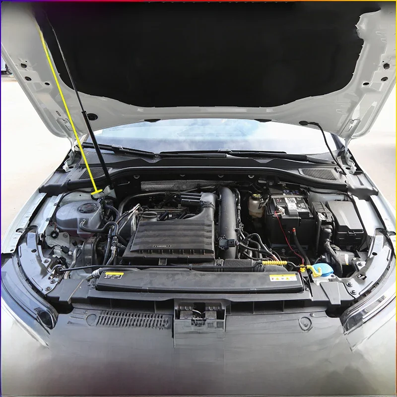 Auto Strut Bars Voor Golf 8 MK8 2020-2025 Bonnet Hood Cover Gas Shock Lift Ondersteuning Hydraulische staaf Accessoires Geen Boren Lassen - afbeelding 2