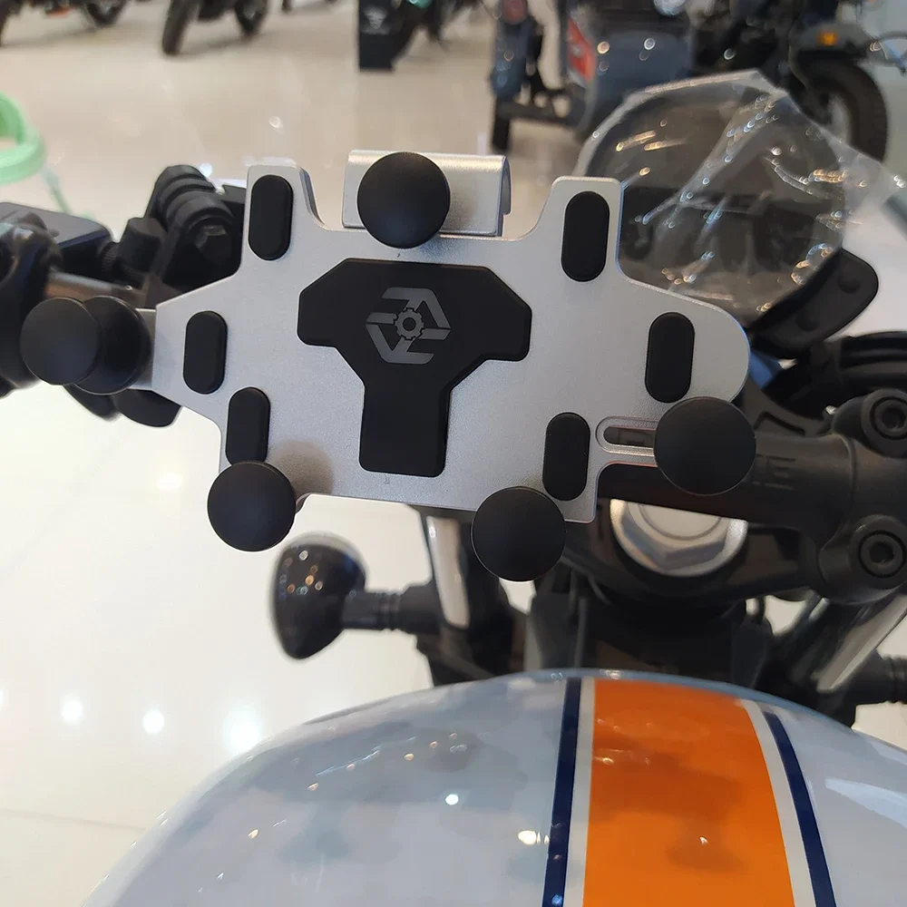 AliExpress NONE Motorcycle Phone Stand Aluminum Bike Mobile Phone Holder Cellphone Holder For Motorcycle Universal Phone Stand 540°Adjustable
