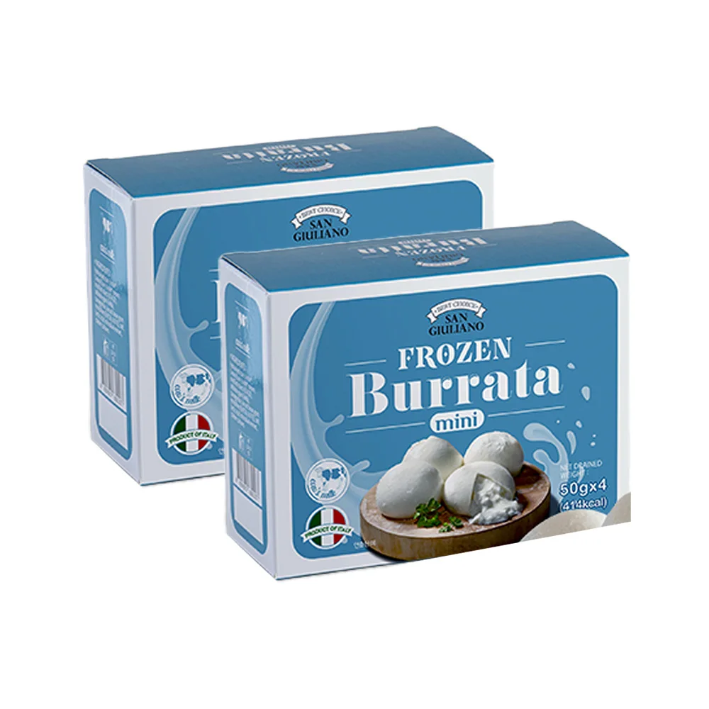 Euro pomela-bandeja para queso BURRata congelada, 50g x 4 bocas, 2 piezas