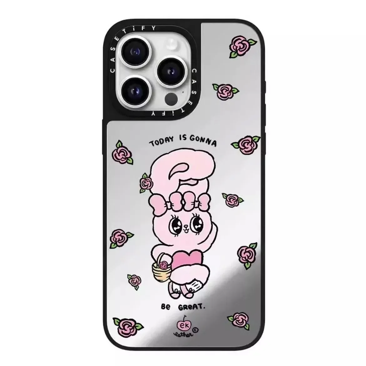حافظة هاتف Esther Bunny ذات علامة تجارية مشتركة من MINISO لهاتف iPhone 16 Pro Max، Apple 15/14/13، كارتون 12، موديل شعبي