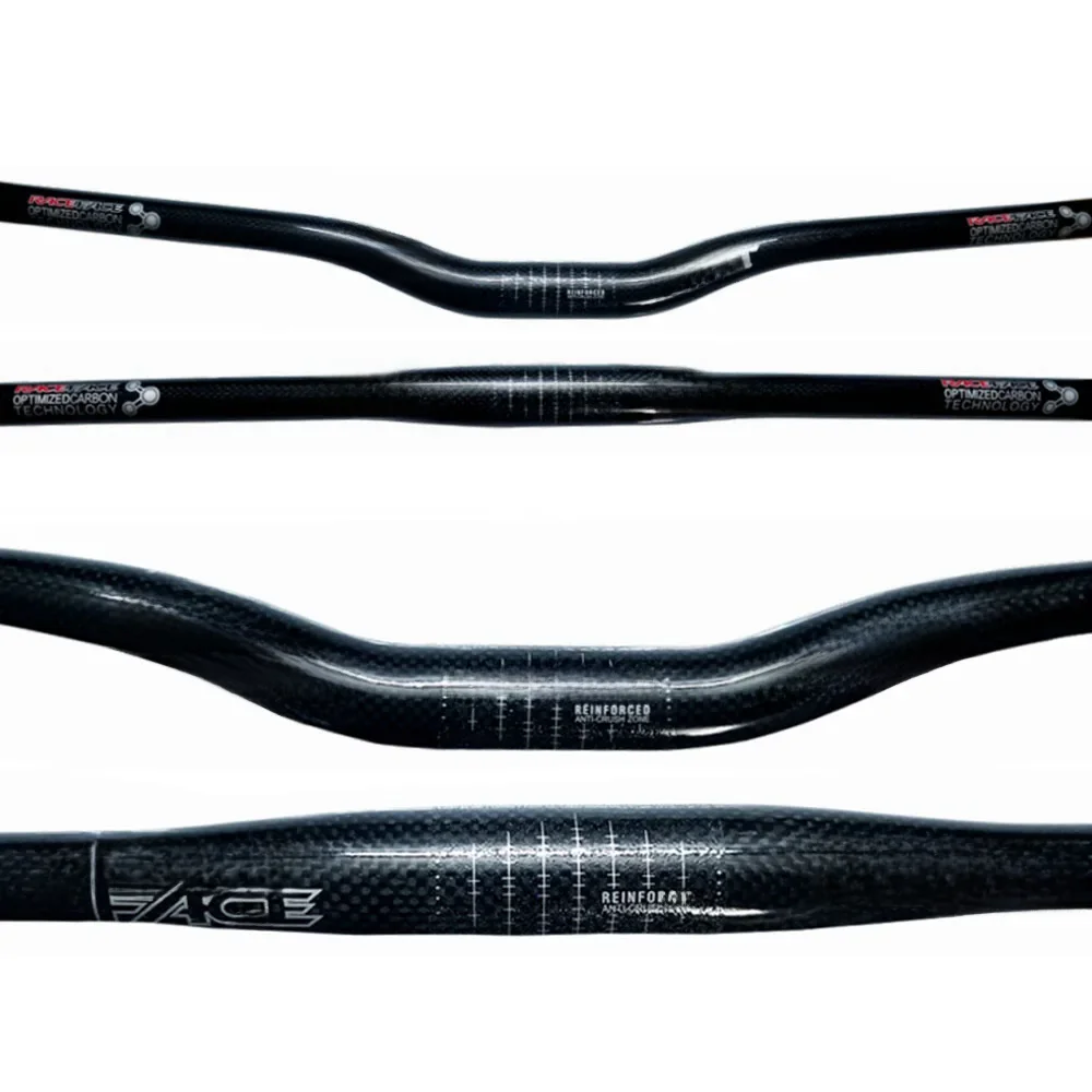 AliExpress NONE Race Face NEXT 3K Glossy Carbon Handlebar Flat/Rise Bicycle Handlebar Mountain Bike 31.8*600/620/640/660/680/700/720/740/760mm