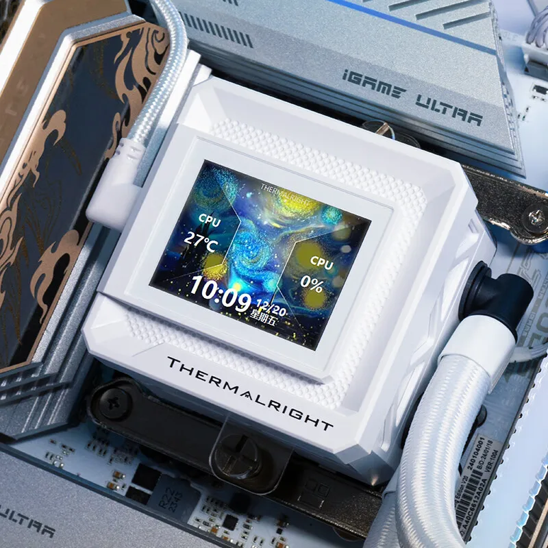 Thermalright FW 240 SE ARGB Radiator Pendingin Air All-In-One/Layar LCD Magnetik 2 Inci/Mendukung LGA1851/1700/115X/1200/AM5/AM4