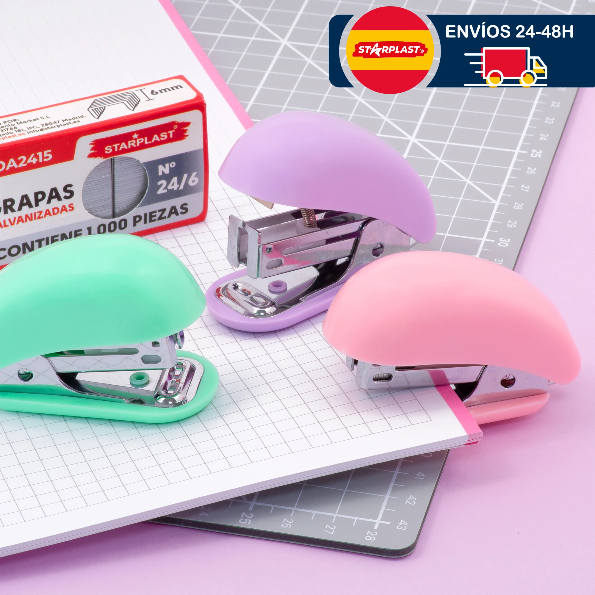 Cake staplers + box staples STARPLAST-sizes XS, S, M, L