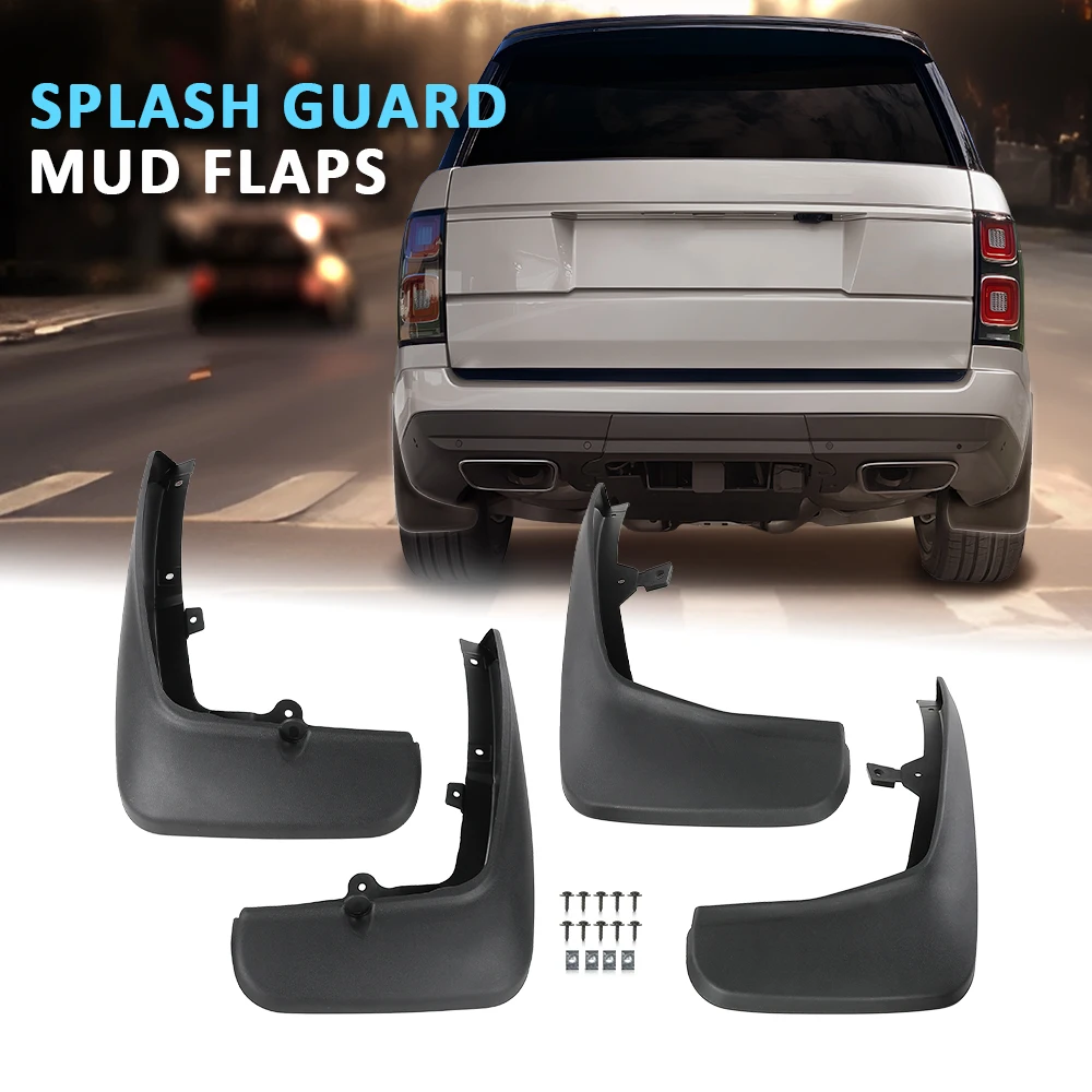

4 шт. брызговики, подходят для Land Rover Range Rover Sport L320 2006-2013, черный пластик, прочный, прочный, экстерьер автомобиля