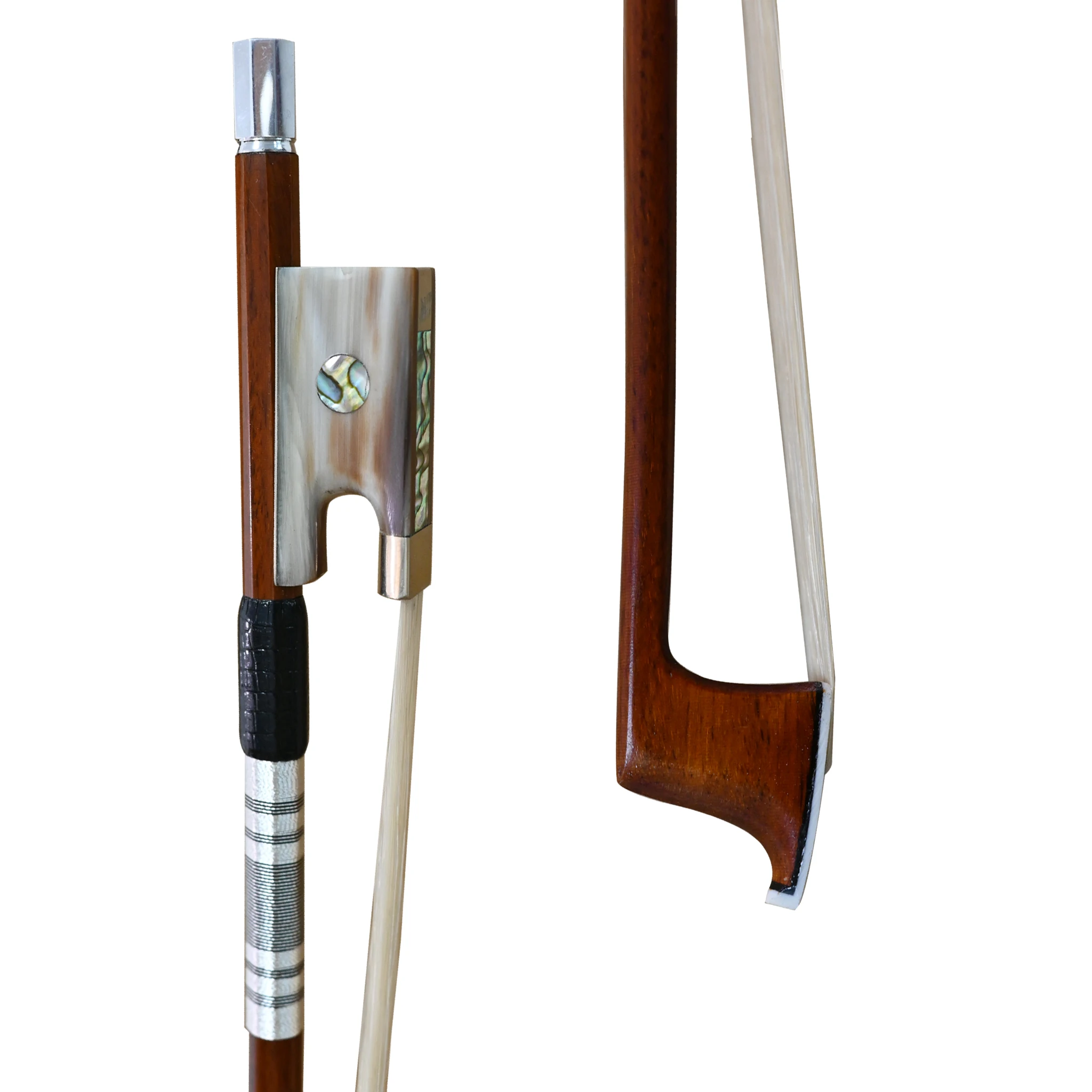 

Полноразмерный смычок для скрипки, ручная работа, Премиум-палка Pernambuco, бычий рог, лягушка, профессиональный класс, аксессуар для музыкального инструмента