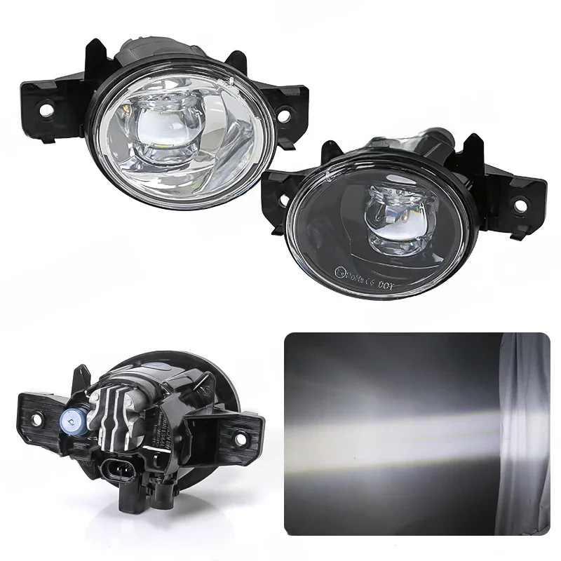 2szt Samochodowe światła przeciwmgielne przedni zderzak Światła do jazdy dziennej DRL Do Nissan X-Trail Altima Sylphy Almera QASHQAI March Pathfinder 12V — zdjęcie 2