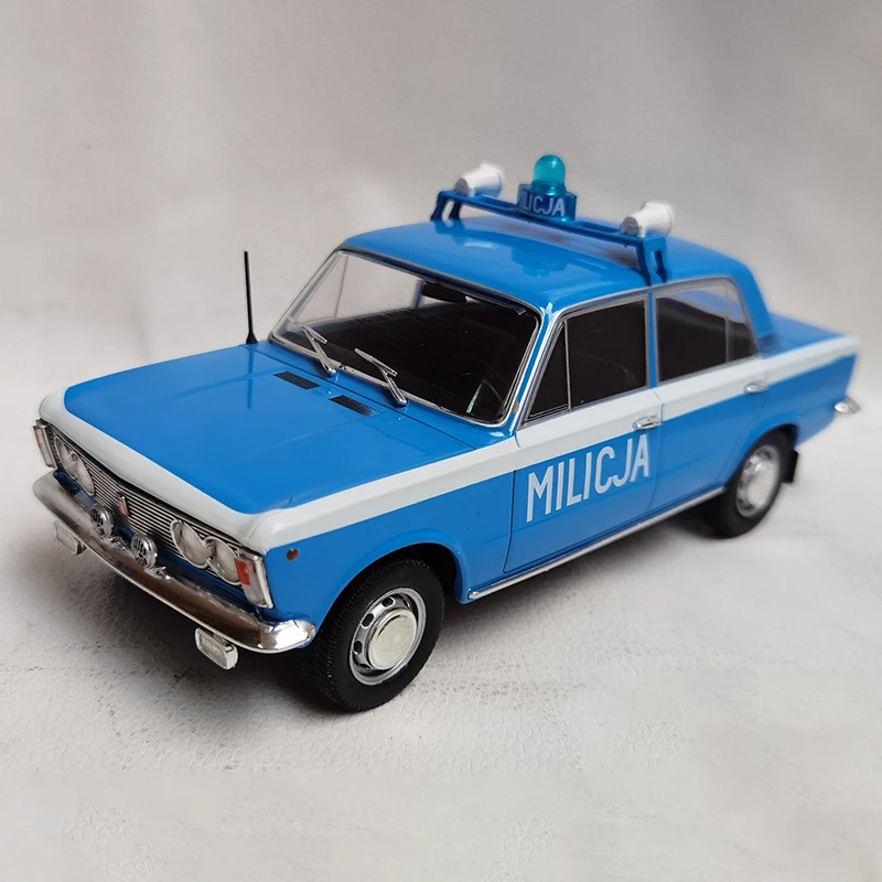 

IXO Diecast 1/24 Scale FIAT 125P MILICJA Alloy Car Model Collection Souvenir Display Ornaments Vehicle Toy