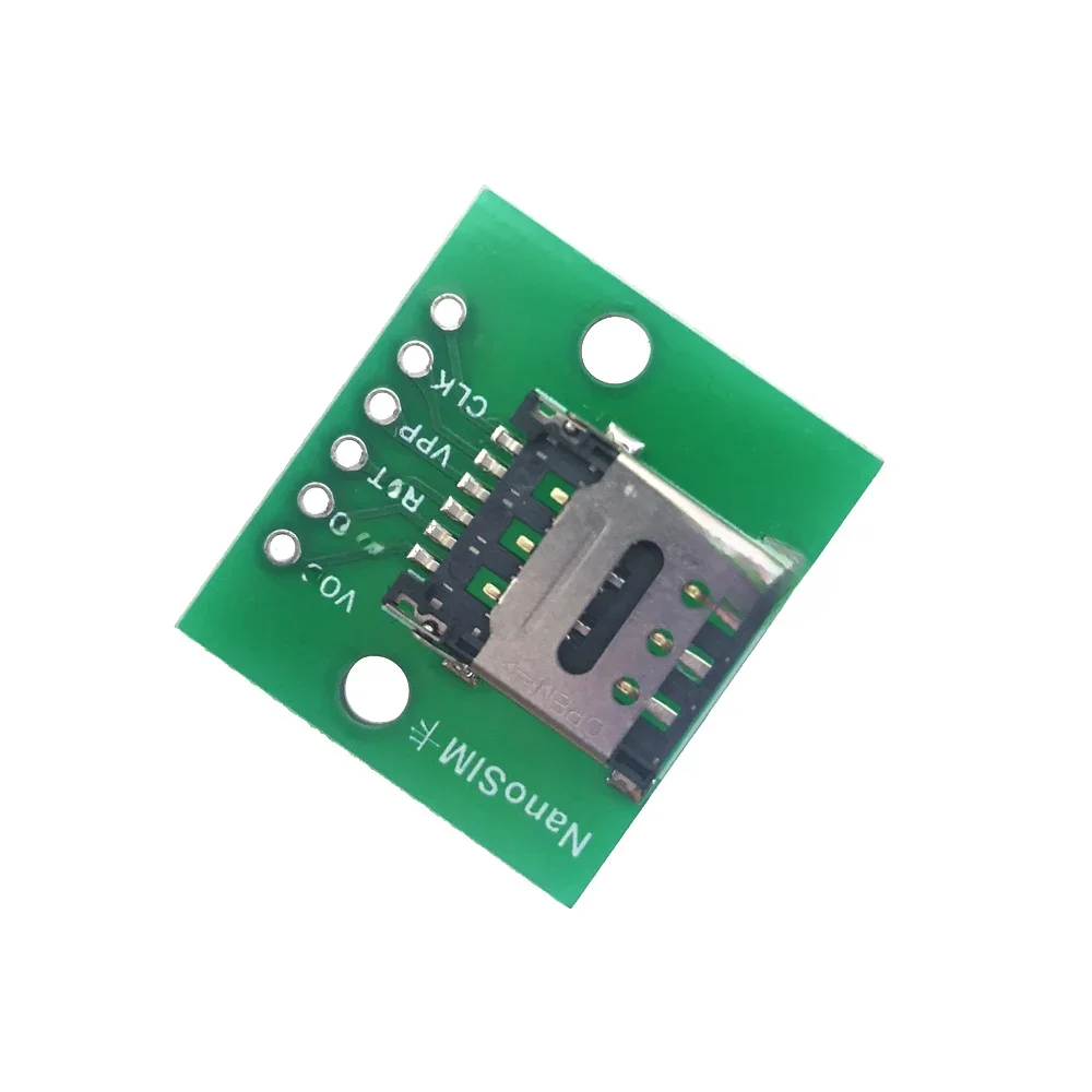 20 szt. 6-pinowe gniazdo karty Nano MICRO SIM, adapter, samozaciskowe złącze 2.54 DIP do testowania obwodów, kabel PCB z kartą kasetową — zdjęcie 2
