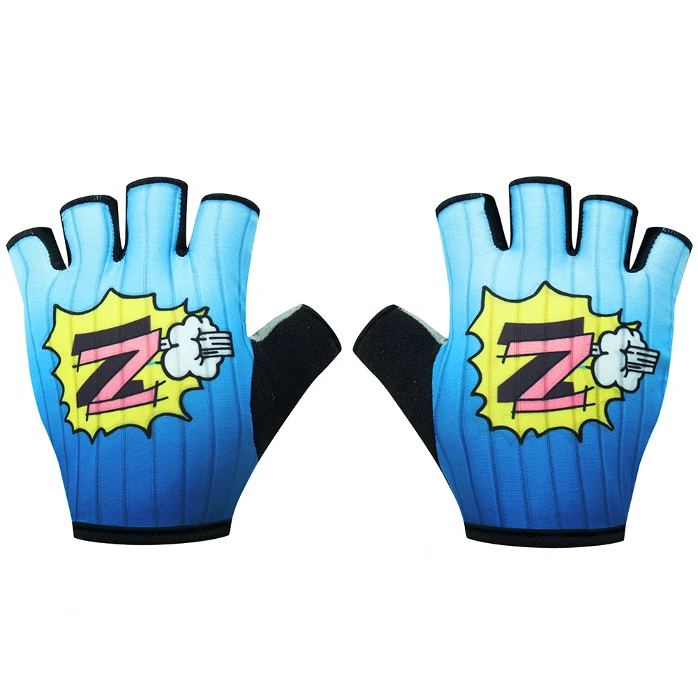 AliExpress Half Finger Cycling Gloves Retro Team Sports Gloves Breathable Comfortable