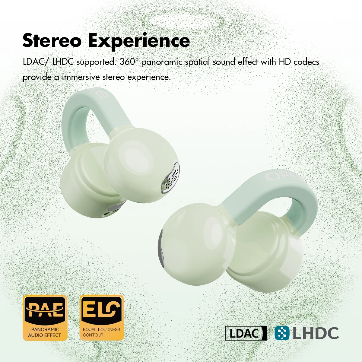 ROSESELSA OpenFree OWS Open-Ear Bluetooth V5.4 HiFi DSP Auricolari Wireless AI Riduzione intelligente del rumore Auricolari con clip auricolare