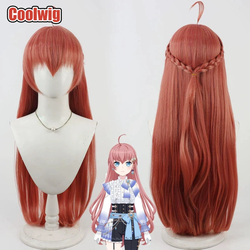 Coolwig Synthetic Hair Tamade Chiyu Cosplay Wigs BanG Dream! Tamade Chiyu Halloween 80cm Long Straight Red Wig Heat Resistant