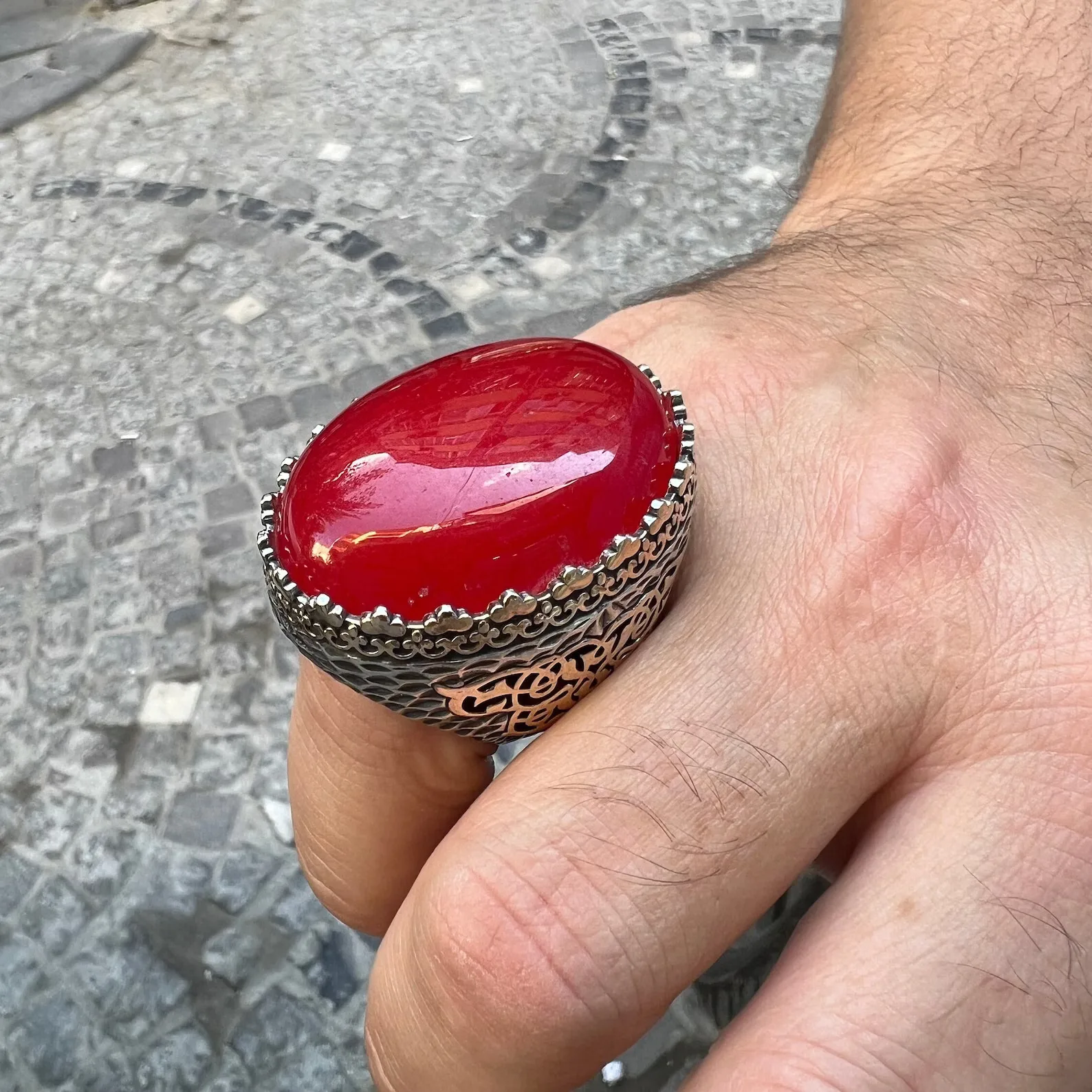 

Серебряная Фотография, мужская Серебряная Фотография, оттоманское Стильное кольцо ручной работы