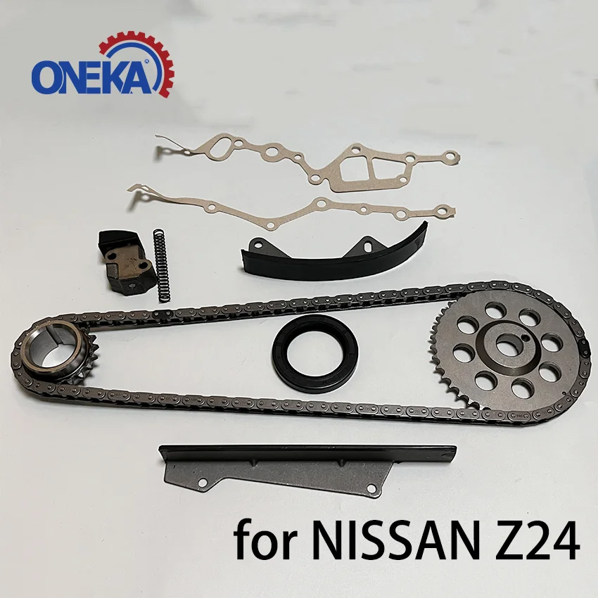 ONEKA Z24 Kit de cadena de distribución para Nissan Z24 13085-10W10 13091-10W00 13028-03G00 13024-03G00 13021-03G00