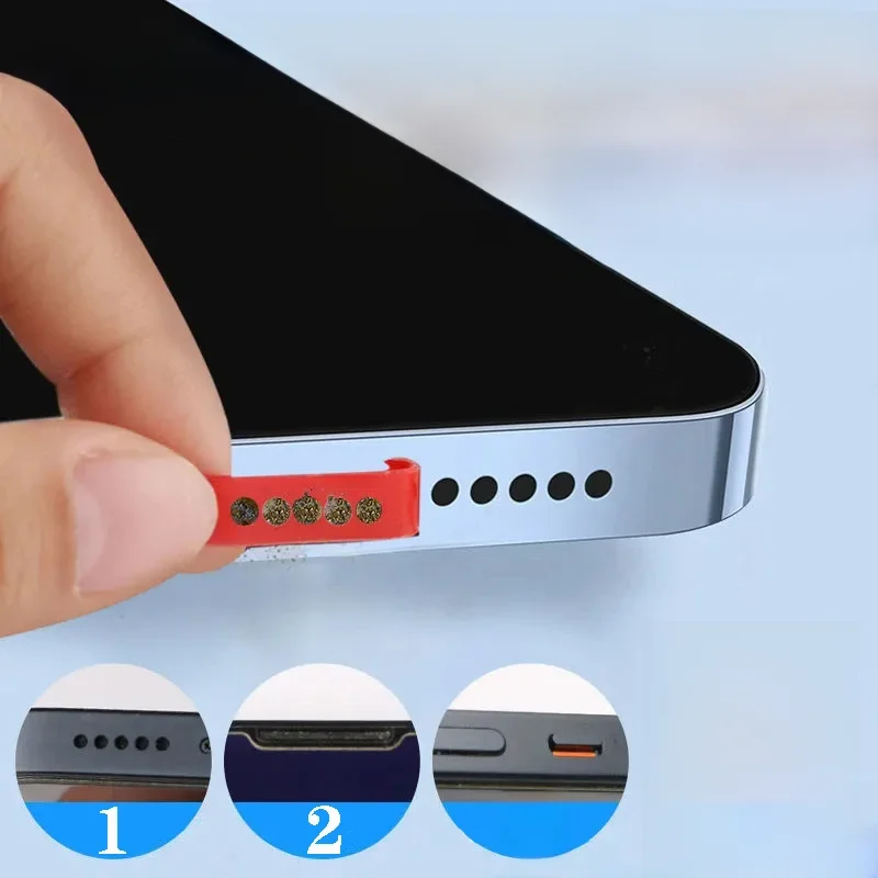 Uniwersalny klej do usuwania kurzu z otworem na telefon komórkowy artefakt czyszczenia odbiornika telefonu komórkowego dla IPhone 14 Samsung Xiaomi narzędzie czyszczące — zdjęcie 2