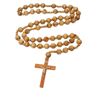 Large Wooden Wall Rosary 1