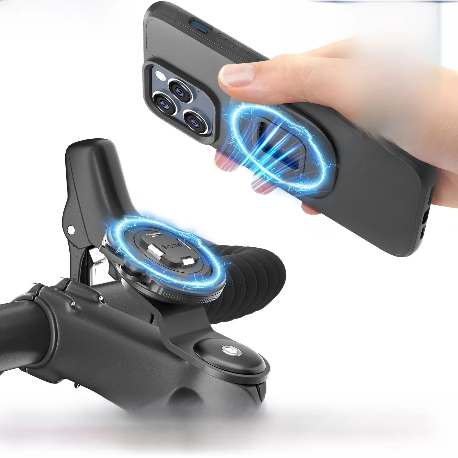 AliExpress sincetop Bike Magnetic Phone Holder,Mountain/Road Bicycle Stem Phone Mount,Universal Aluminum Handlebar Cycling MTB Quick Attach/Detach