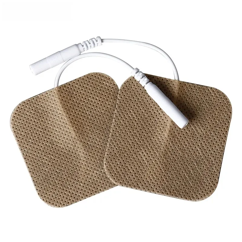 5x5cm, dziesiątki, stymulator mięśni elektrod, podkładki ponownie użyte terapia cyfrowa masażera, masażer, fizjoterapia ciała, pulsacyjna, żelowa naklejka do masażu — zdjęcie 2