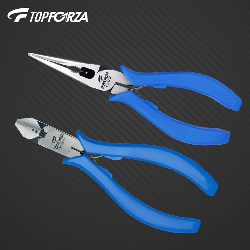 

6 Inch Universal Pliers CR-V Wire Cutter Side Cutting Long Nose Plier with Wire Stripper Needle Nose Nippers Diagonal Pliers