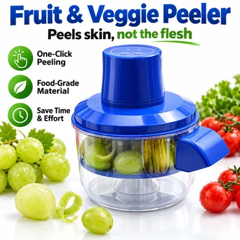 Portable Fruit & Vegetable Peeler Machine, One-Click Automatic Peeling Tool, Food-Grade Easy-Clean Kitchen Gadget for Grapes, Cherry Tomatoes & Small Produce 1
