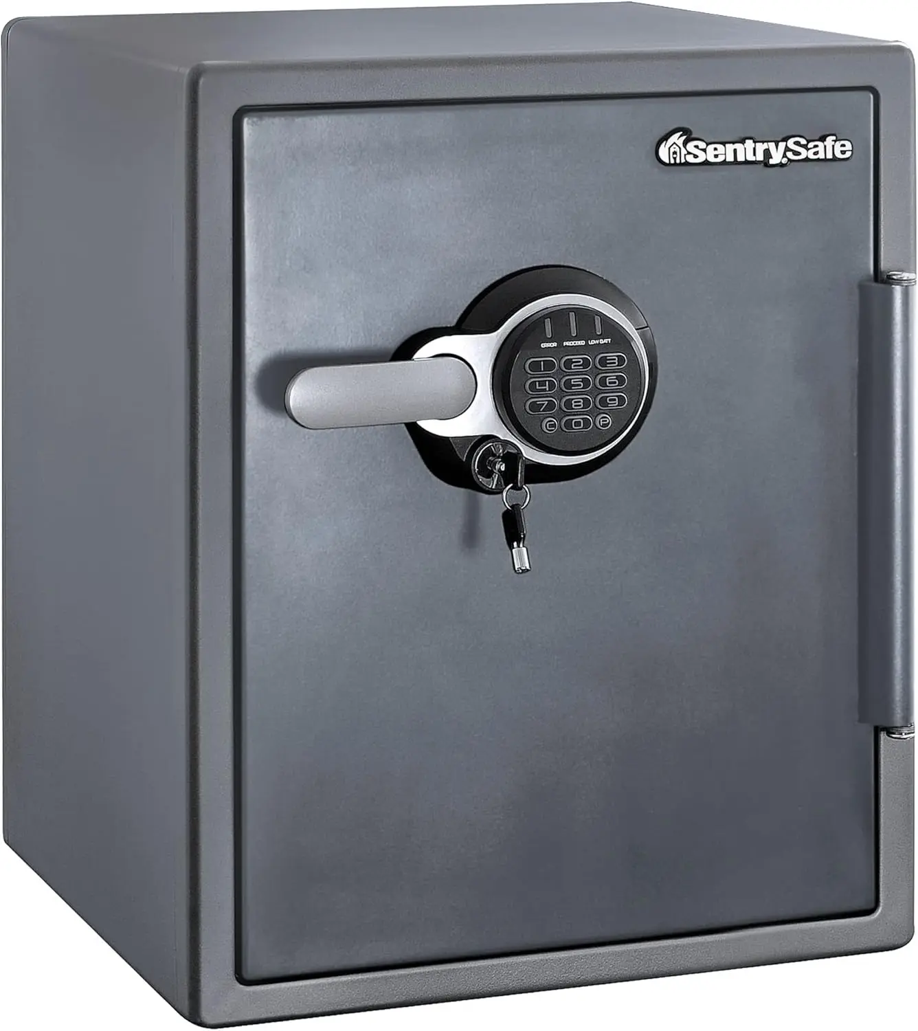 À prova de fogo e impermeável Home Safe with Digital Keypad Lock, Floor Safe, Gray Steel, Iluminação Interior, Dinheiro e Dinheiro