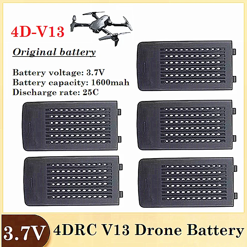 

Original 4DRC V13 Mini Drone Battery 3.7V 1600MAH For 4D V13 RC Quadcopter V13 Replacement Accessories Parts