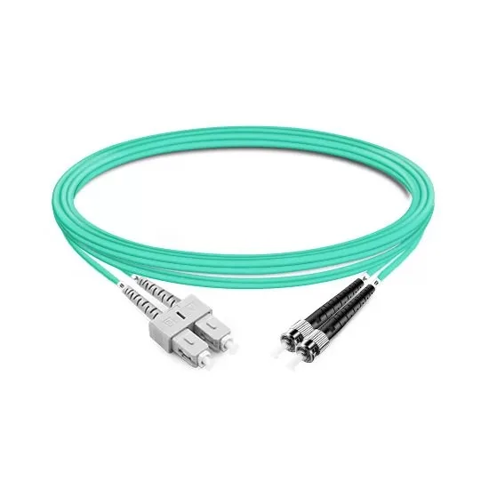 

Duplex OM4 Multimode SC UPC to ST UPC PVC (OFNR) Fiber Optic Cable