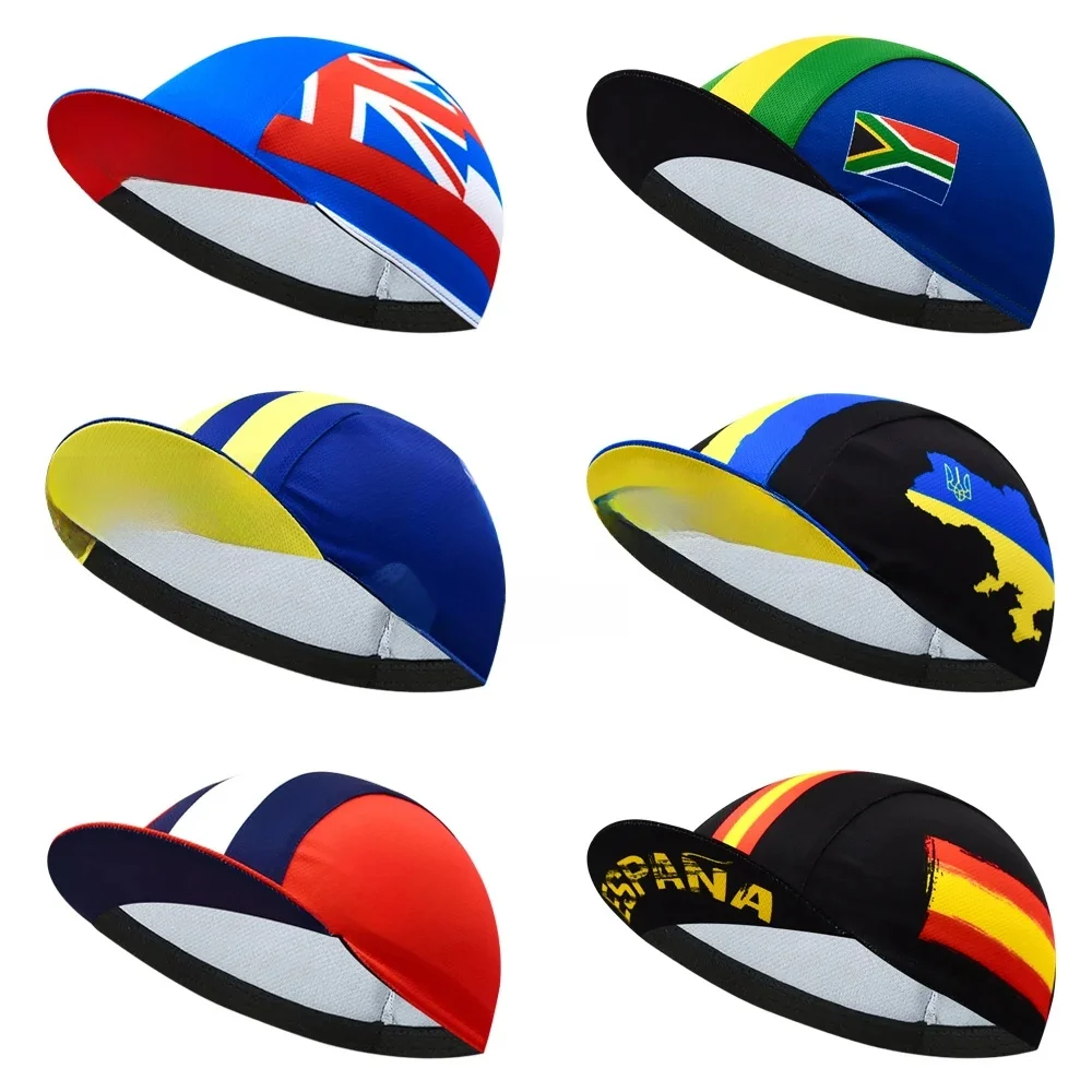 AliExpress Classic Multiple Countries National Flag Pro Team Cycling Cap Riding Outdoor Sports MTB Bicycle Hat