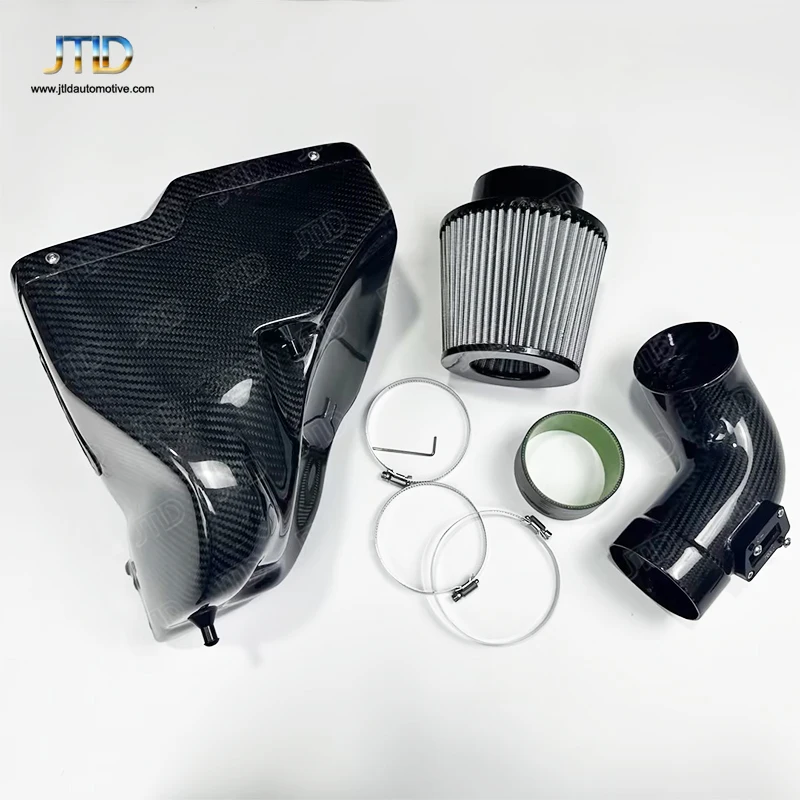 JTLD High Quality Exhaust System Turbo 100% Dry Carbon Fiber Intake System Kit For BMW G30 B48 2.0T