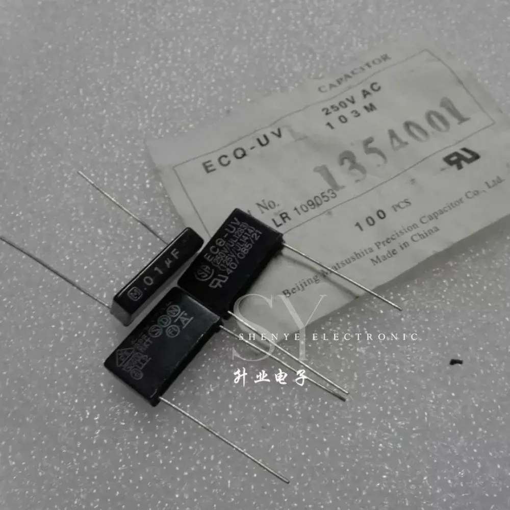 10pcs/lot ECQ-UV 0.01uf 250VAC 10nF 103 M Brand New 15mm Film Capacitor