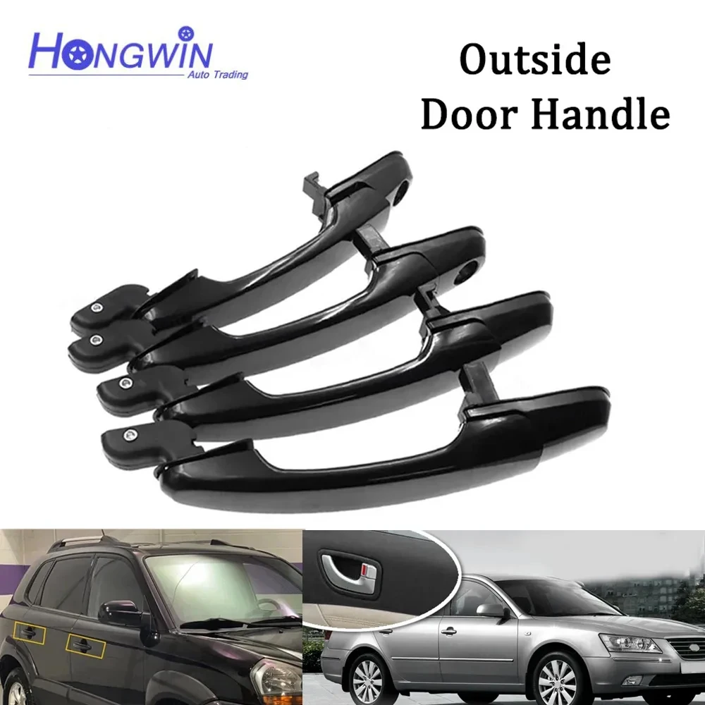

4 шт. внешняя дверная ручка спереди и сзади для Hyundai Tucson 2005-2009 82650-2E000 82660-2E000 83650-2E000 83660-2E000 836602E000